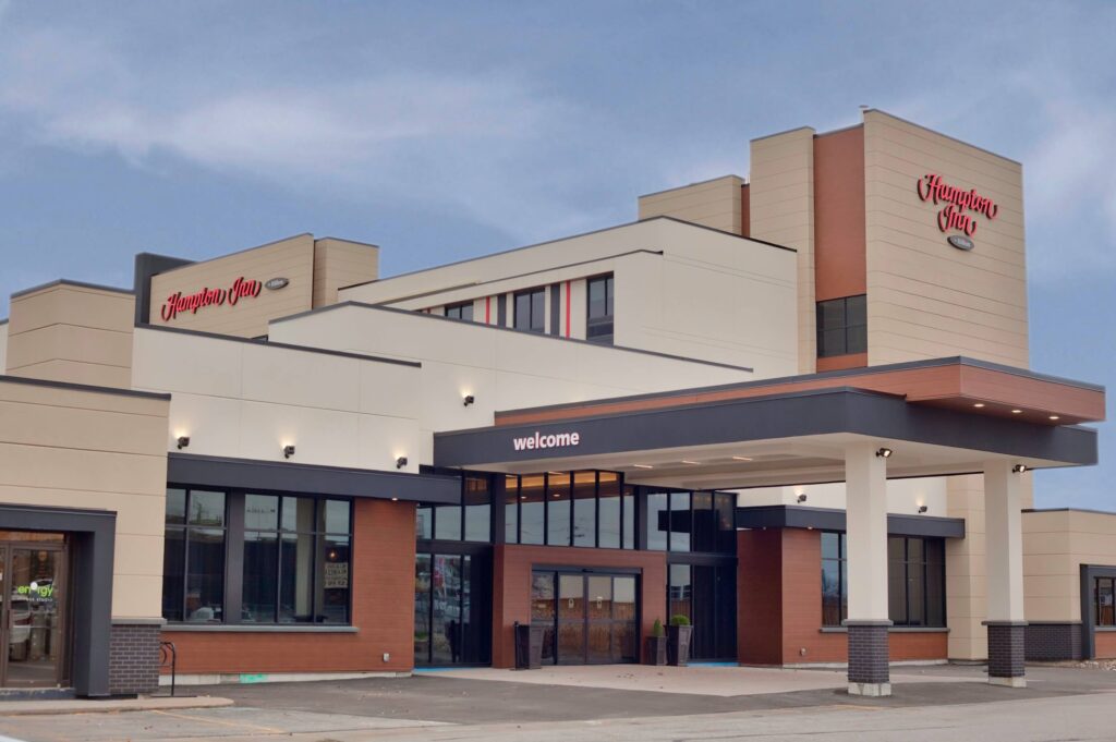front view of hotel
