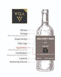 wine bottle explaining VQA requirments