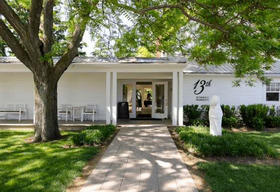 entrance into winery bakery