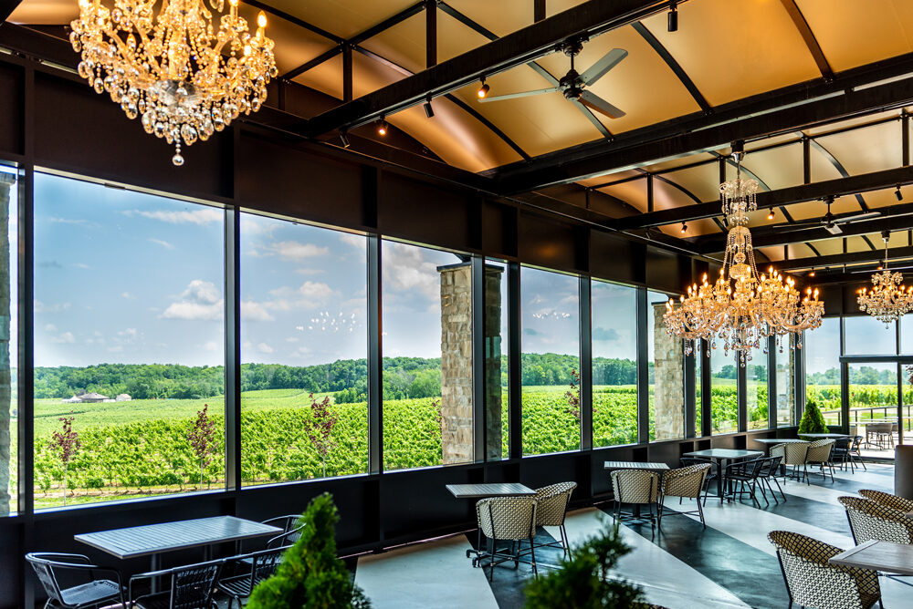 inside the tasting room